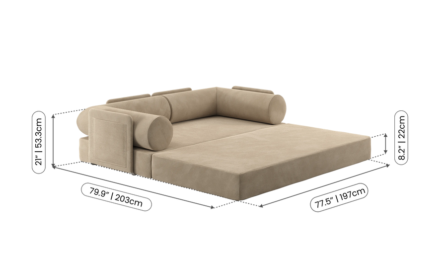 S8+ Sleeper Sofa Bed | Improved versatility and comfort for your space ...