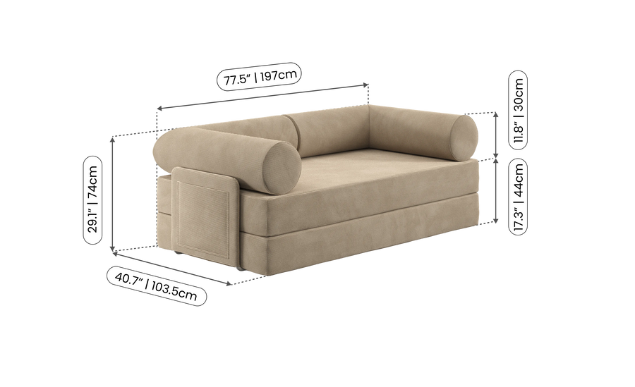 S8+ Sleeper Sofa Bed | Improved versatility and comfort for your space ...
